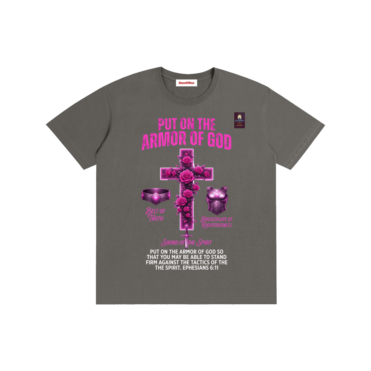 Pure Cotton Unisex T-Shirt/ “Put on the full armor of God, so that you can take your stand against the devil’s schemes.” — Ephesians 6:11