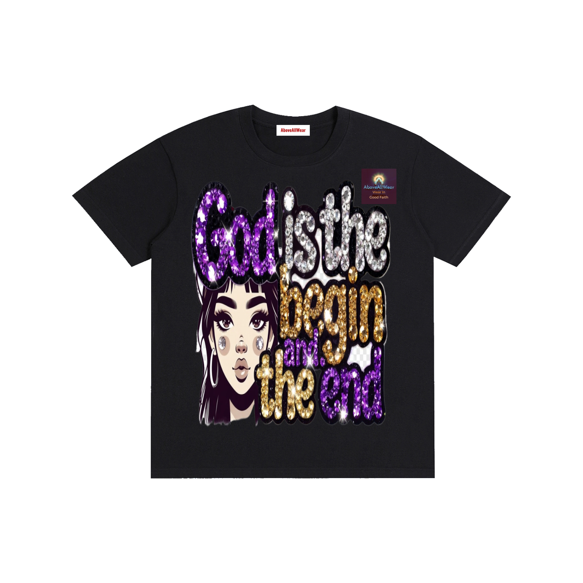Tshirt,casual,cotton,street,streetwear,streetstyle,faith,christian,jesus,home,outdoor,aboveallwear,godisthebeginandend,graphic,design,fashion,spring,winter,fall,summer,shortsleeve,y2k,women,men,wiomentshirt,mentshirt,hoodies