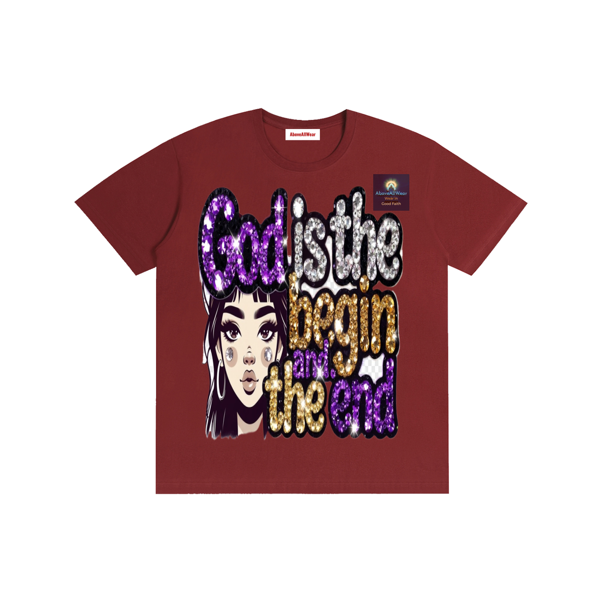 Tshirt,casual,cotton,street,streetwear,streetstyle,faith,christian,jesus,home,outdoor,aboveallwear,godisthebeginandend,graphic,design,fashion,spring,winter,fall,summer,shortsleeve,y2k,women,men,wiomentshirt,mentshirt,hoodies