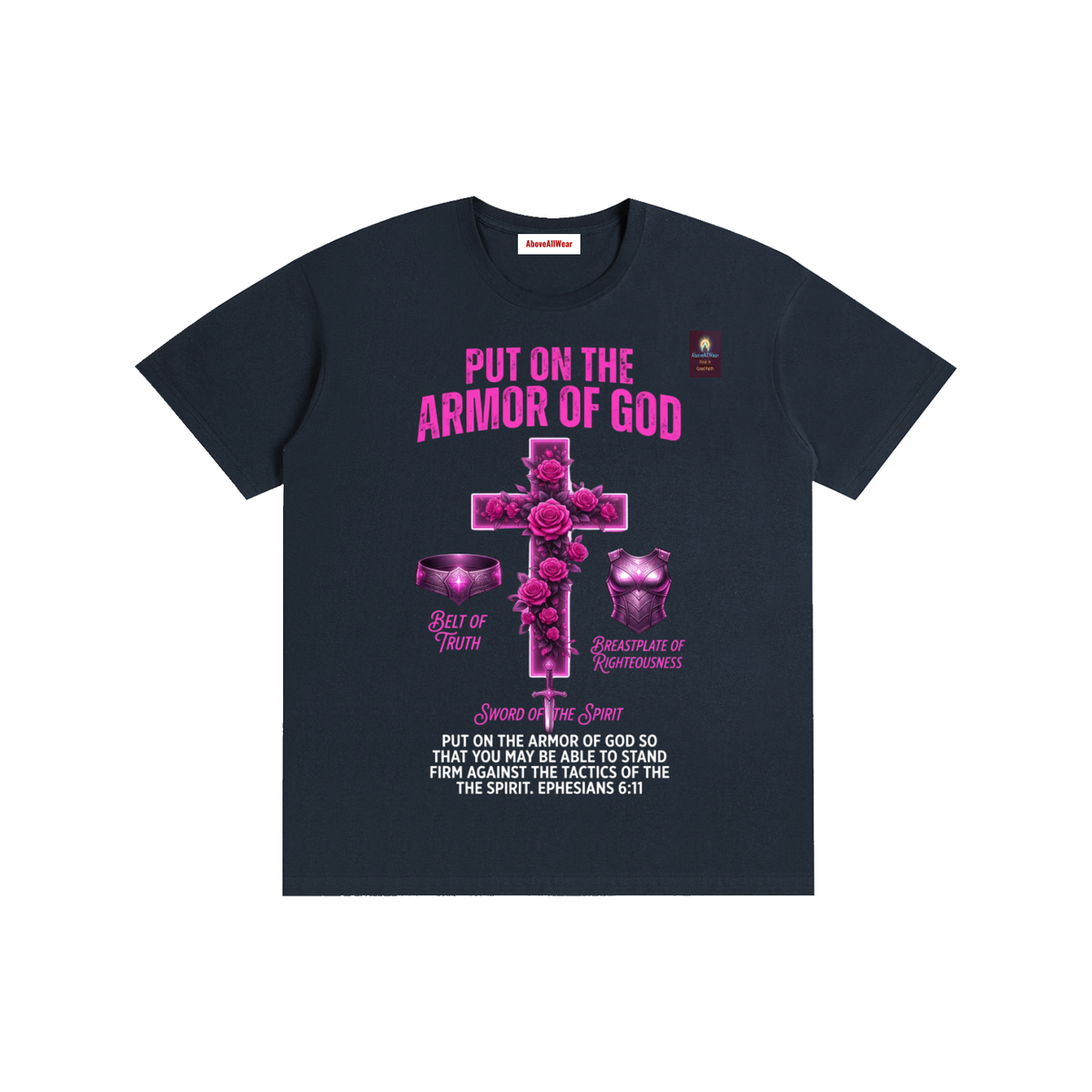 Pure Cotton Unisex T-Shirt/ “Put on the full armor of God, so that you can take your stand against the devil’s schemes.” — Ephesians 6:11