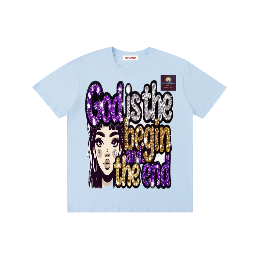 Tshirt,casual,cotton,street,streetwear,streetstyle,faith,christian,jesus,home,outdoor,aboveallwear,godisthebeginandend,graphic,design,fashion,spring,winter,fall,summer,shortsleeve,y2k,women,men,wiomentshirt,mentshirt,hoodies