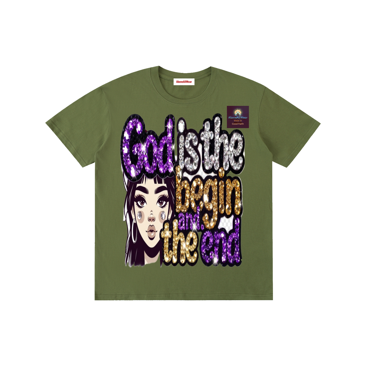Tshirt,casual,cotton,street,streetwear,streetstyle,faith,christian,jesus,home,outdoor,aboveallwear,godisthebeginandend,graphic,design,fashion,spring,winter,fall,summer,shortsleeve,y2k,women,men,wiomentshirt,mentshirt,hoodies