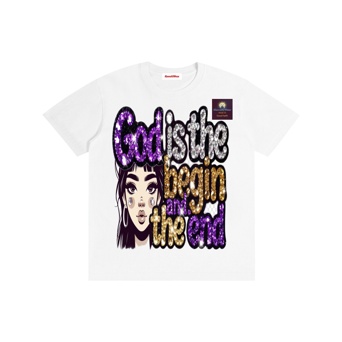 Tshirt,casual,cotton,street,streetwear,streetstyle,faith,christian,jesus,home,outdoor,aboveallwear,godisthebeginandend,graphic,design,fashion,spring,winter,fall,summer,shortsleeve,y2k,women,men,wiomentshirt,mentshirt,hoodies