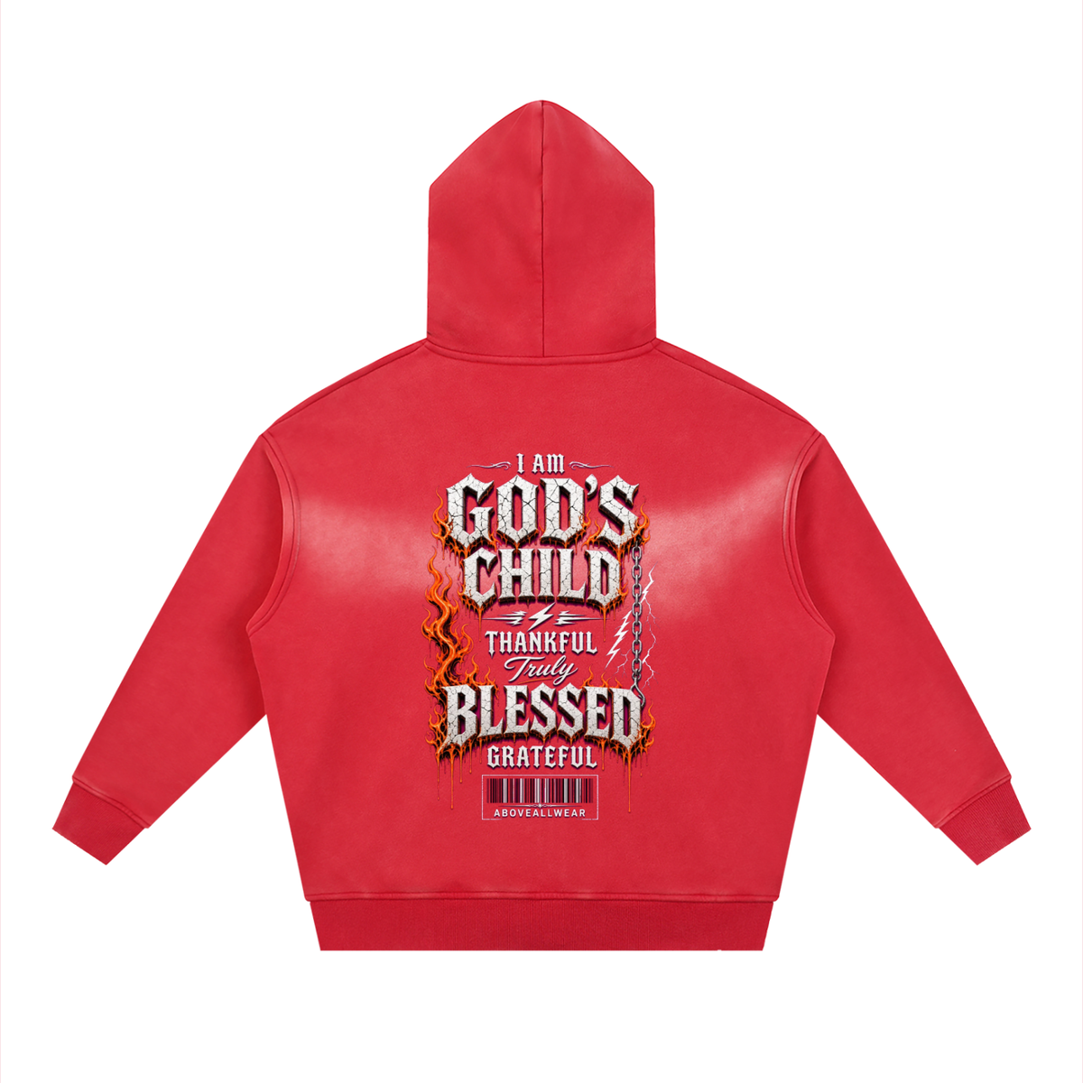 Sunfade Two-way Zipper Boxy Fleece Hoodie